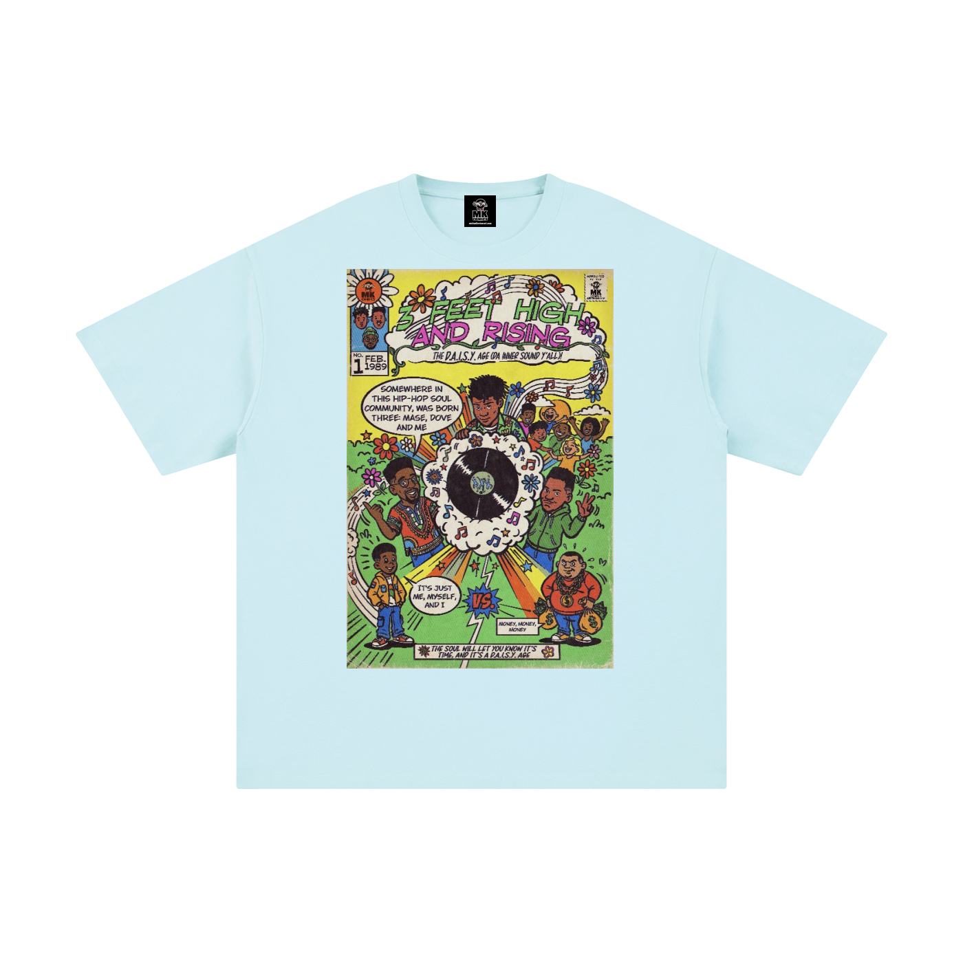 3 Feet High & Rising - Unisex Pure Cotton T-Shirt