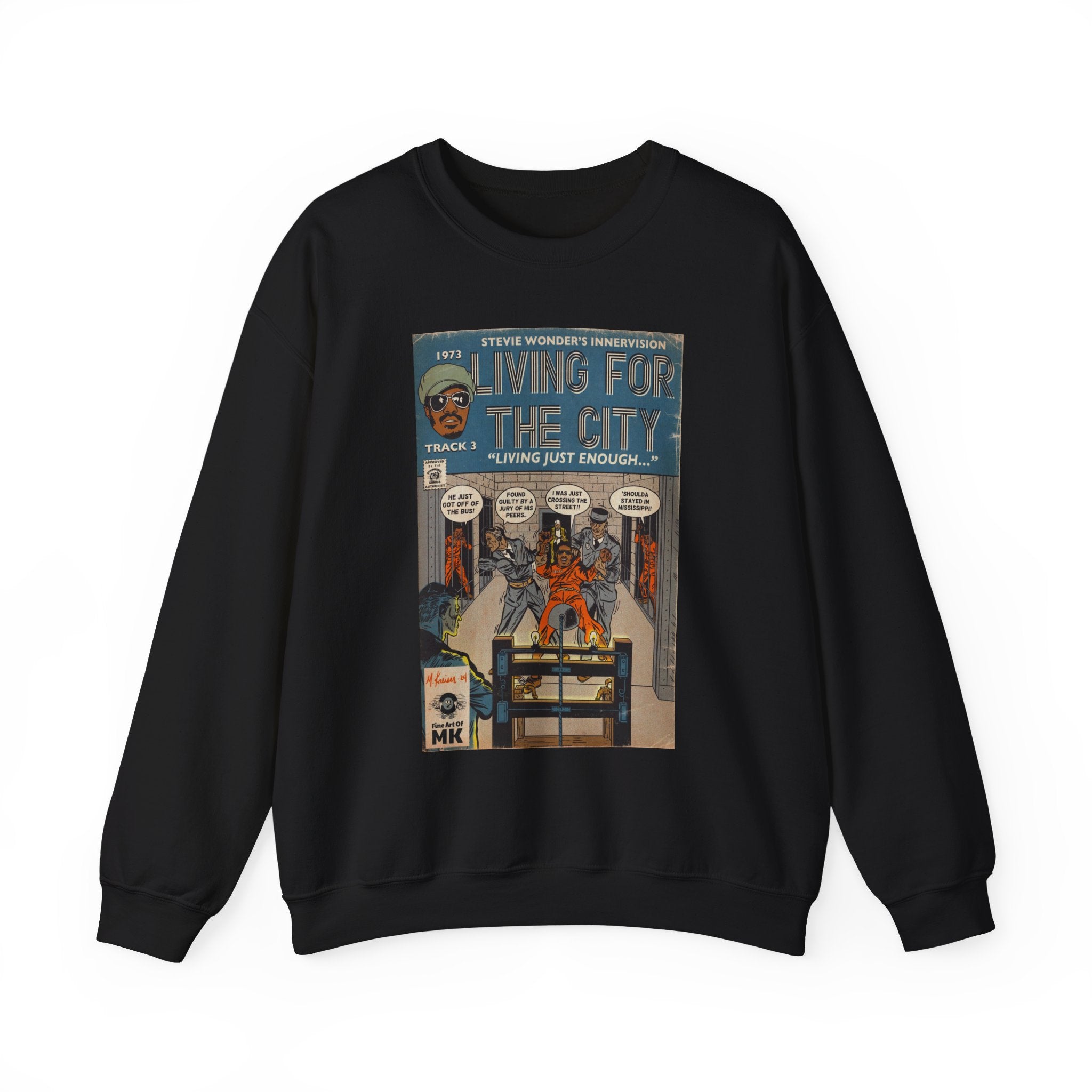 Living For The City - Unisex Heavy Blend™ Crewneck Sweatshirt