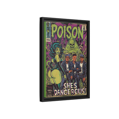 Poison - Matte Canvas, Framed (Multi-color)