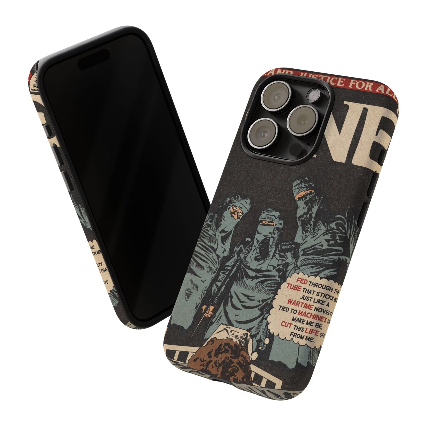 Metallica- One - Johnny Got His Gun Comic Book Art - Tough Phone Cases