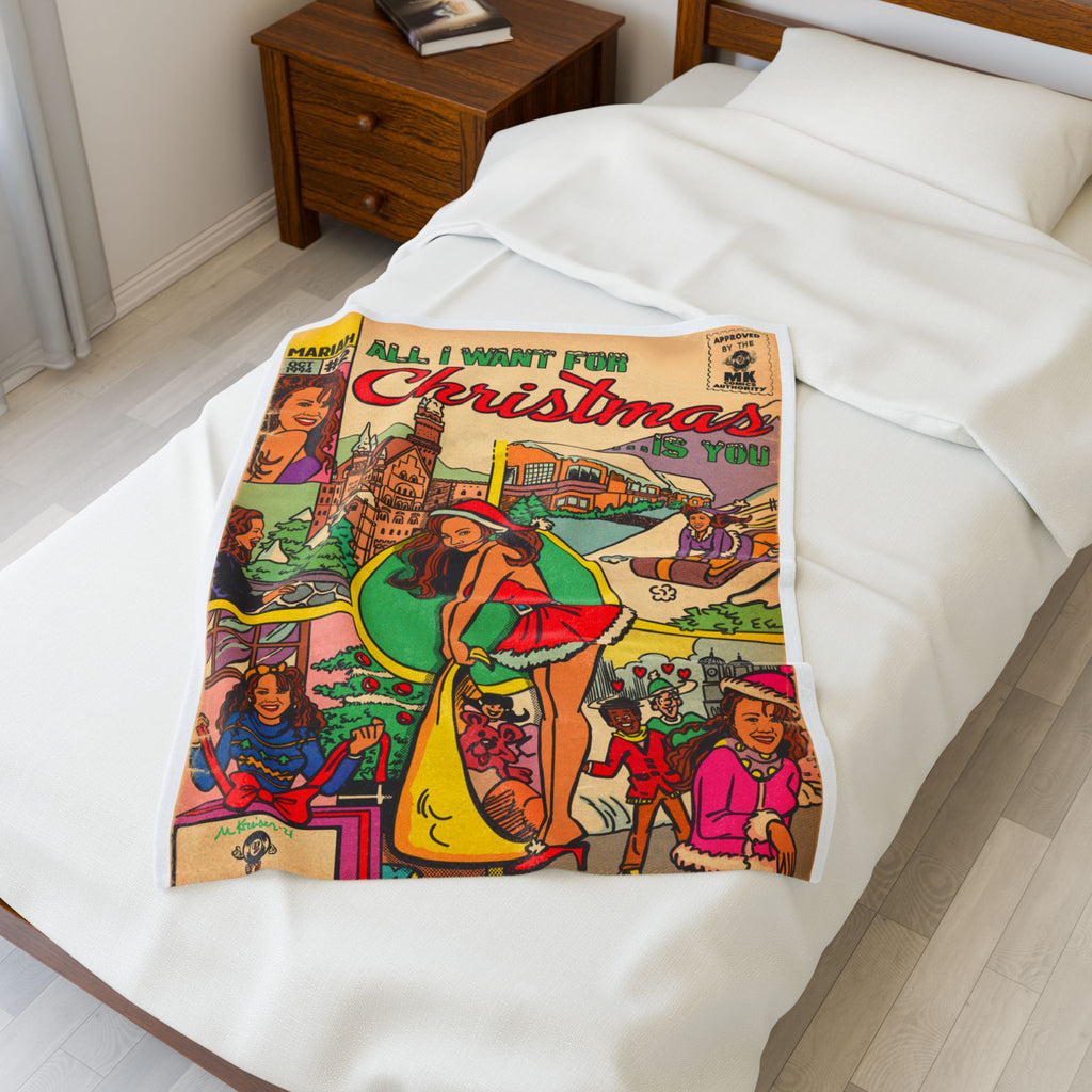 All I Want for Christmas... - Velveteen Plush Blanket