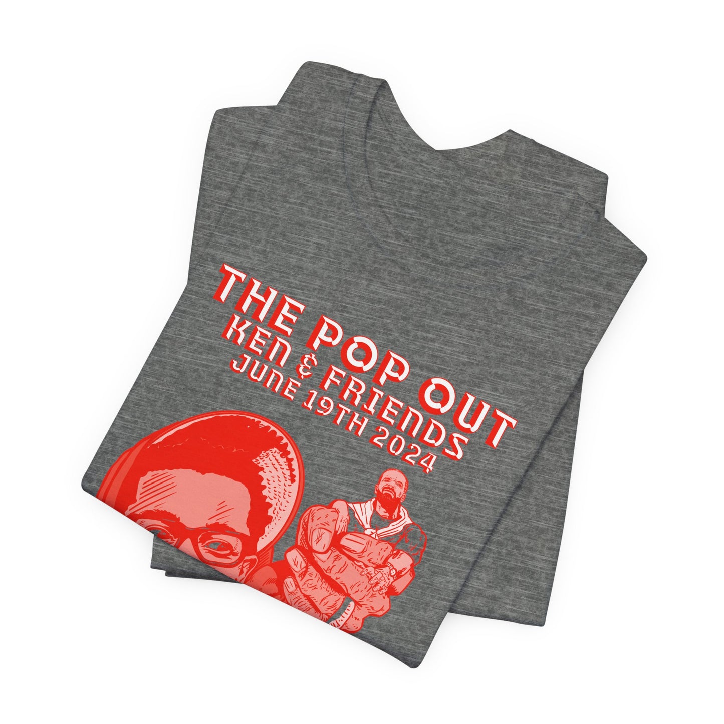 Pop out - RED VARIANT - Unisex Jersey Short Sleeve Tee