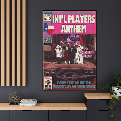 Int’l Players Anthem - Matte Canvas, Framed (Multi-color)