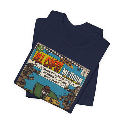 DOOM - All Caps - Unisex Jersey Short Sleeve Tee