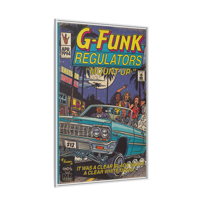 Regulate - Matte Canvas, Framed (Multi-color)