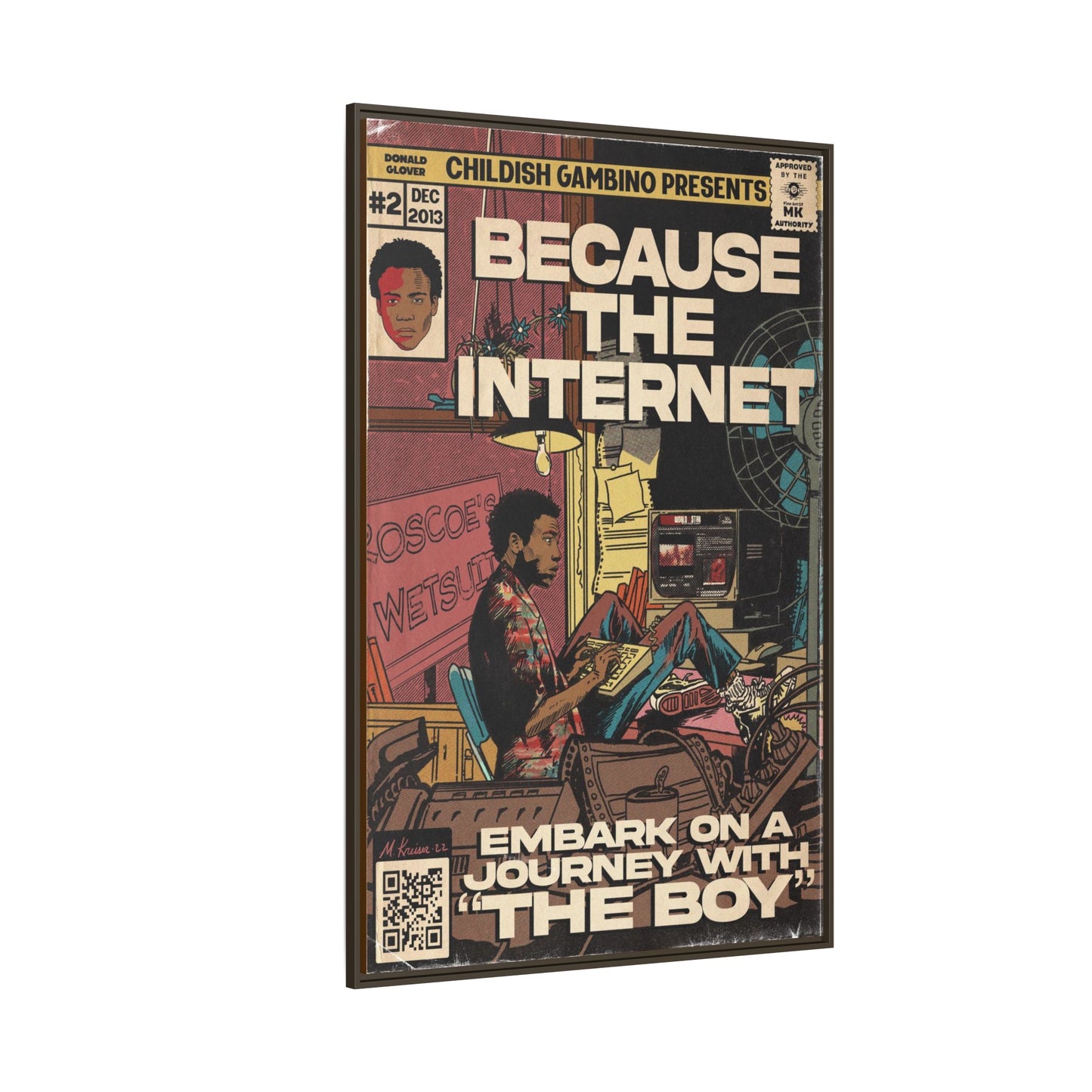 Childish Gambino - Because the Internet - Gallery Canvas Wraps, Vertical Frame