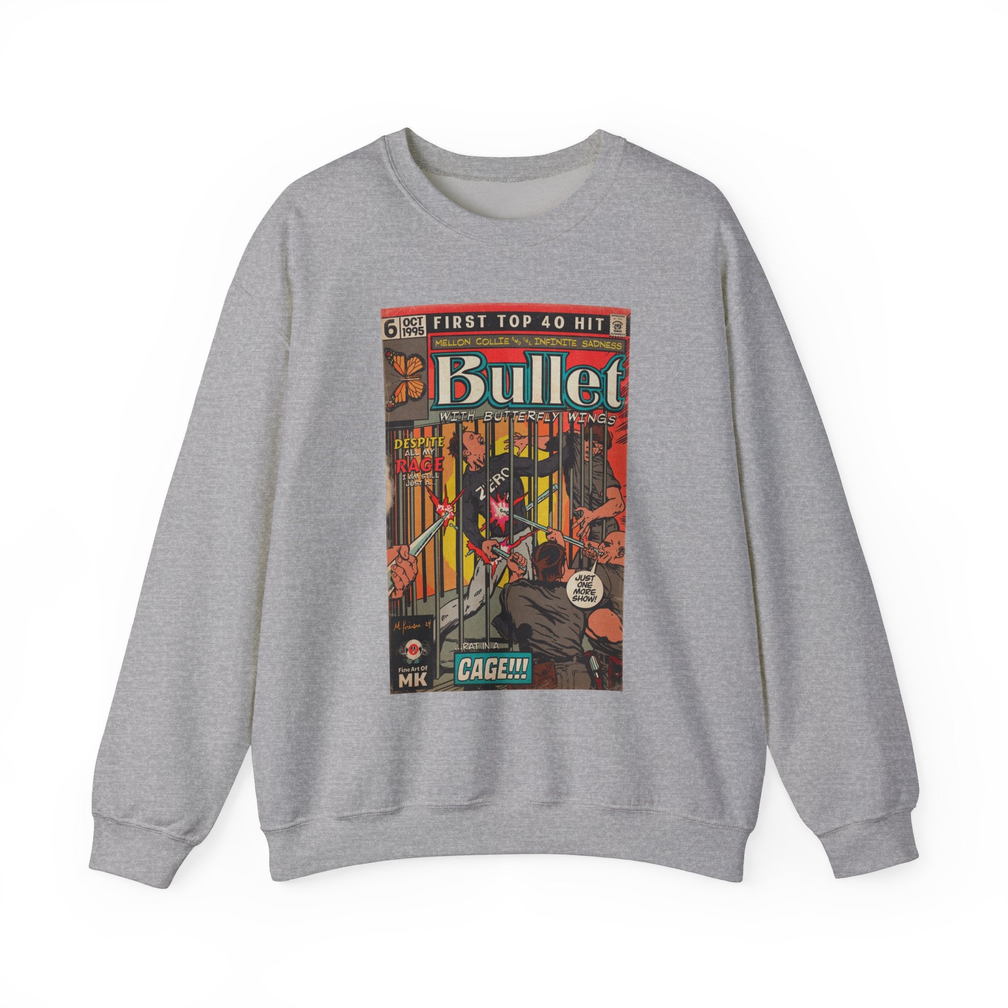 Bullet With Butterfly Wings - Unisex Heavy Blend™ Crewneck Sweatshirt