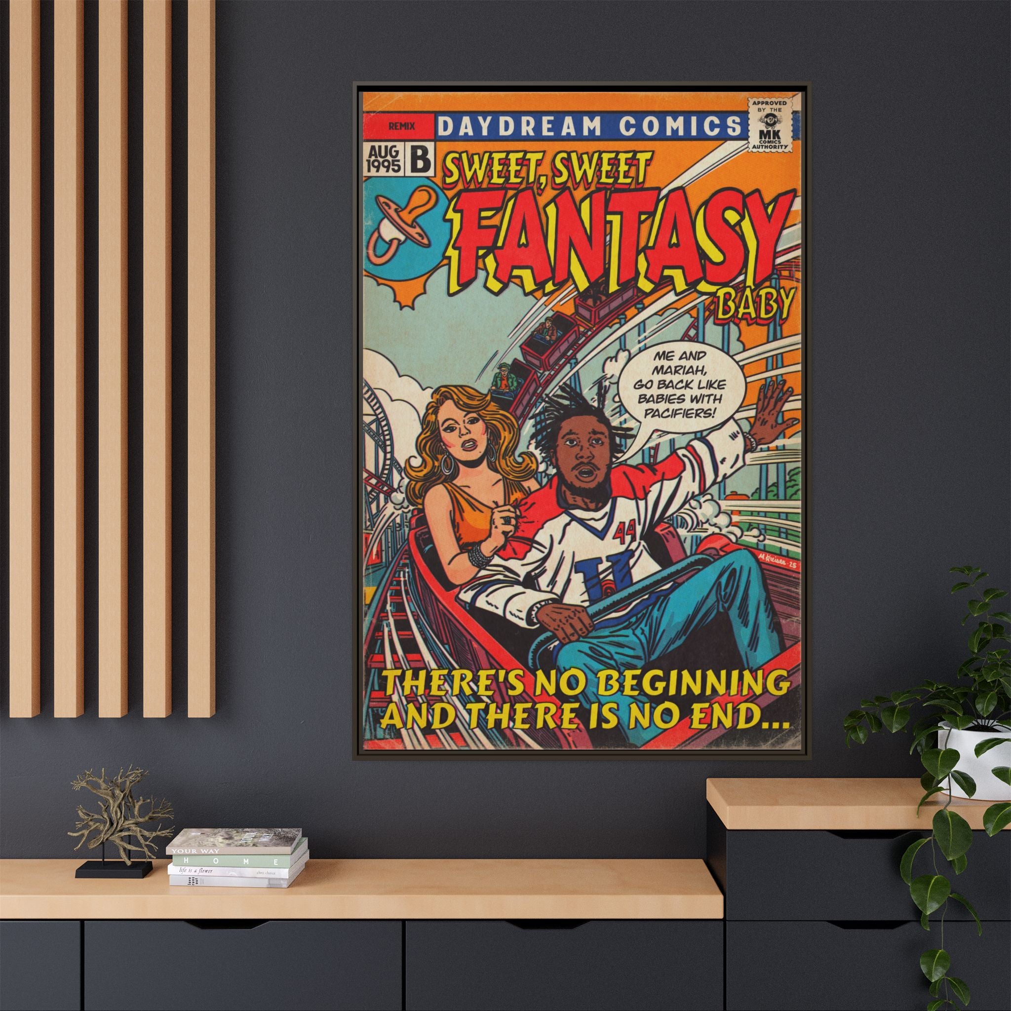 Fantasy Remix - Matte Canvas, Framed (Multi-color)