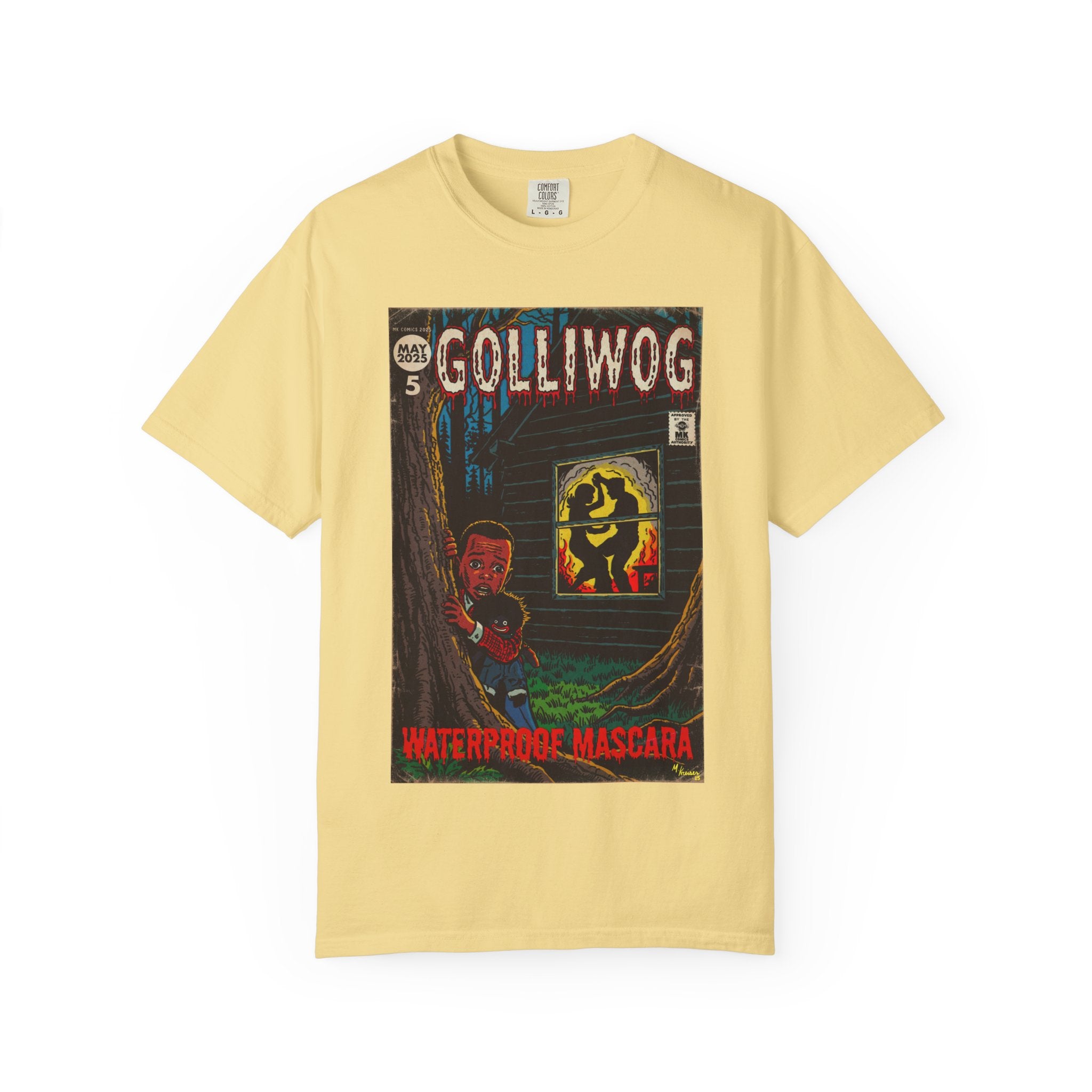 Waterproof Mascara - Golliwog - Unisex Garment-Dyed T-shirt