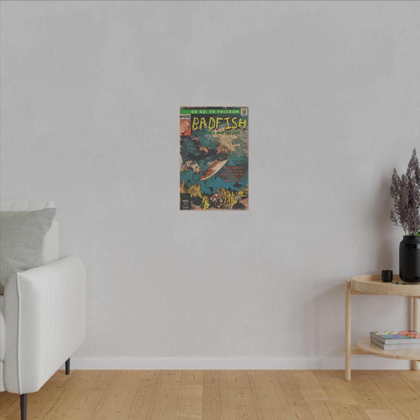Badfish - Matte Canvas, Stretched, 0.75"