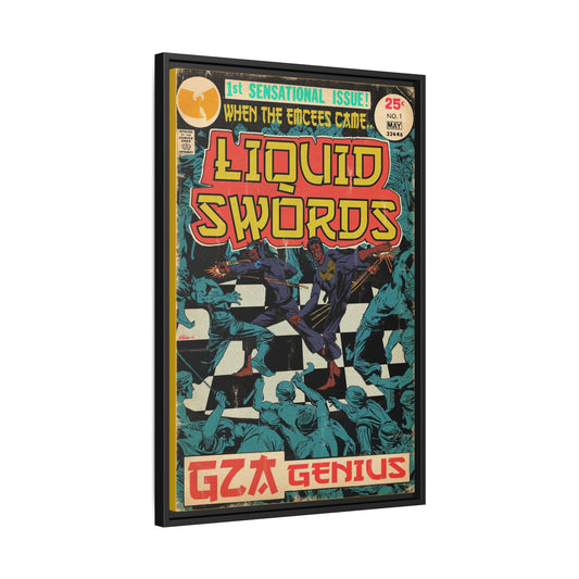 GZA/Genius - Liquid Swords - Gallery Canvas Wraps, Vertical Frame