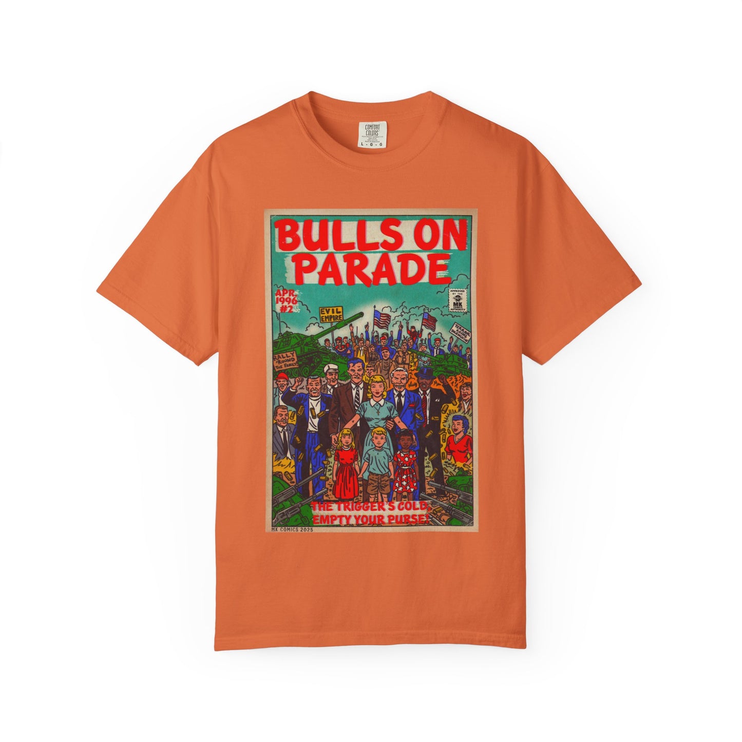 Bulls Parade - Unisex Garment-Dyed T-shirt