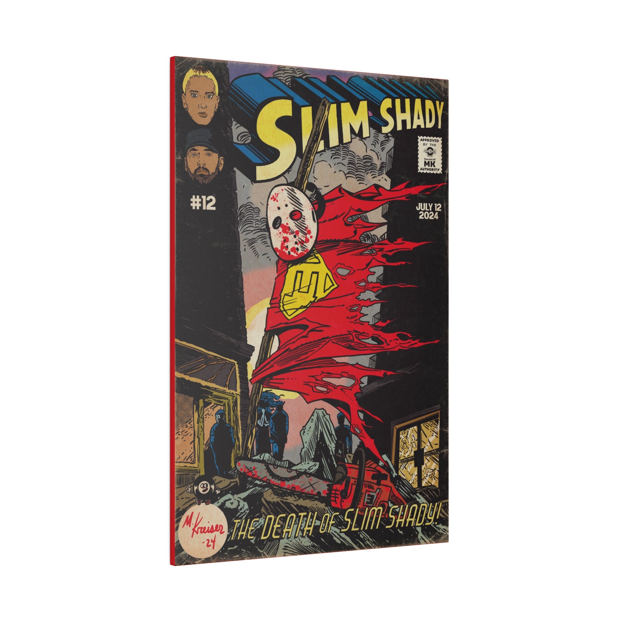 Death of Slim Shady - Matte Canvas, Stretched, 0.75"
