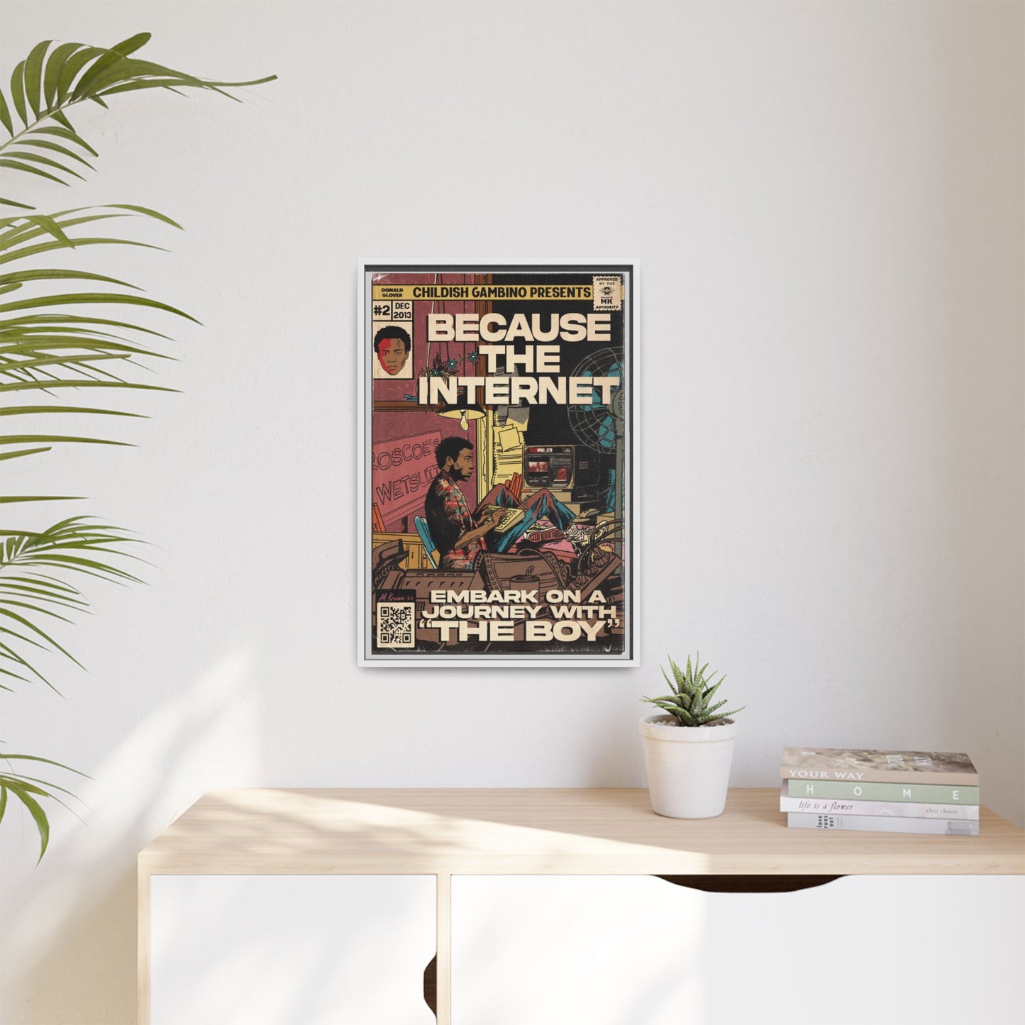 Childish Gambino - Because the Internet - Gallery Canvas Wraps, Vertical Frame