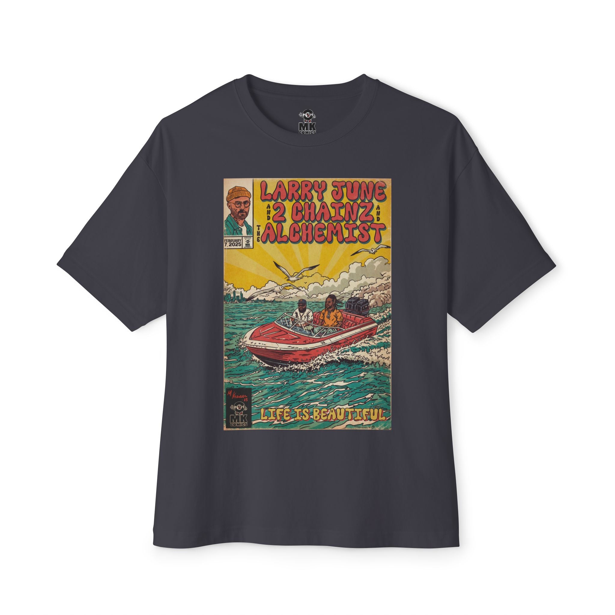 Life is Beautiful - Unisex Oversized Boxy Tee