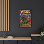 Runnin' - Matte Canvas, Framed (Multi-color)