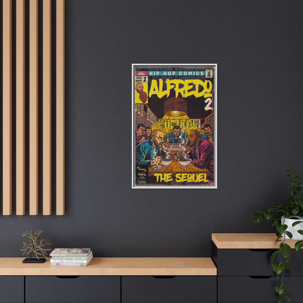 Alfredo 2 - Matte Canvas, Framed (Multi-color)