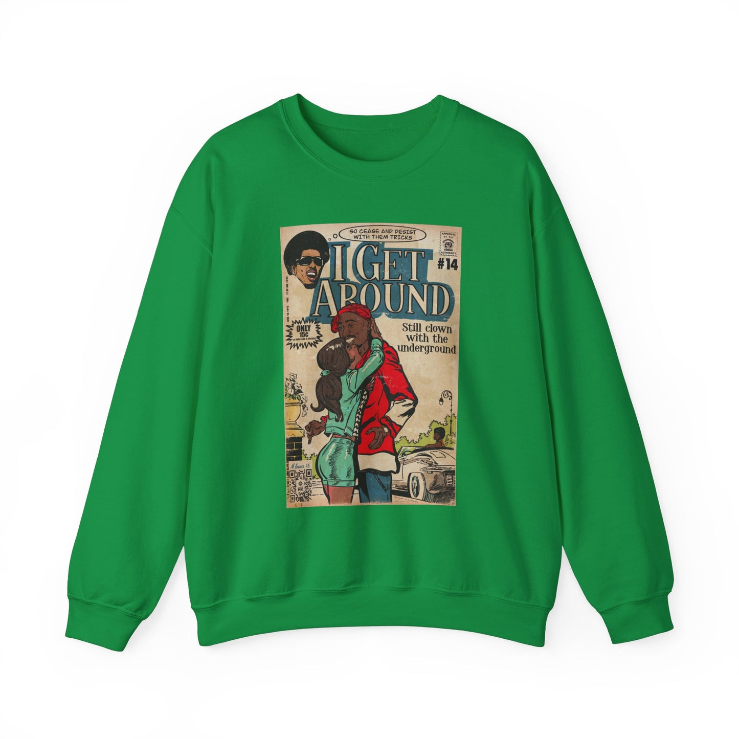 2Pac - I Get Around - Tupac - Unisex Heavy Blend™ Crewneck Sweatshirt