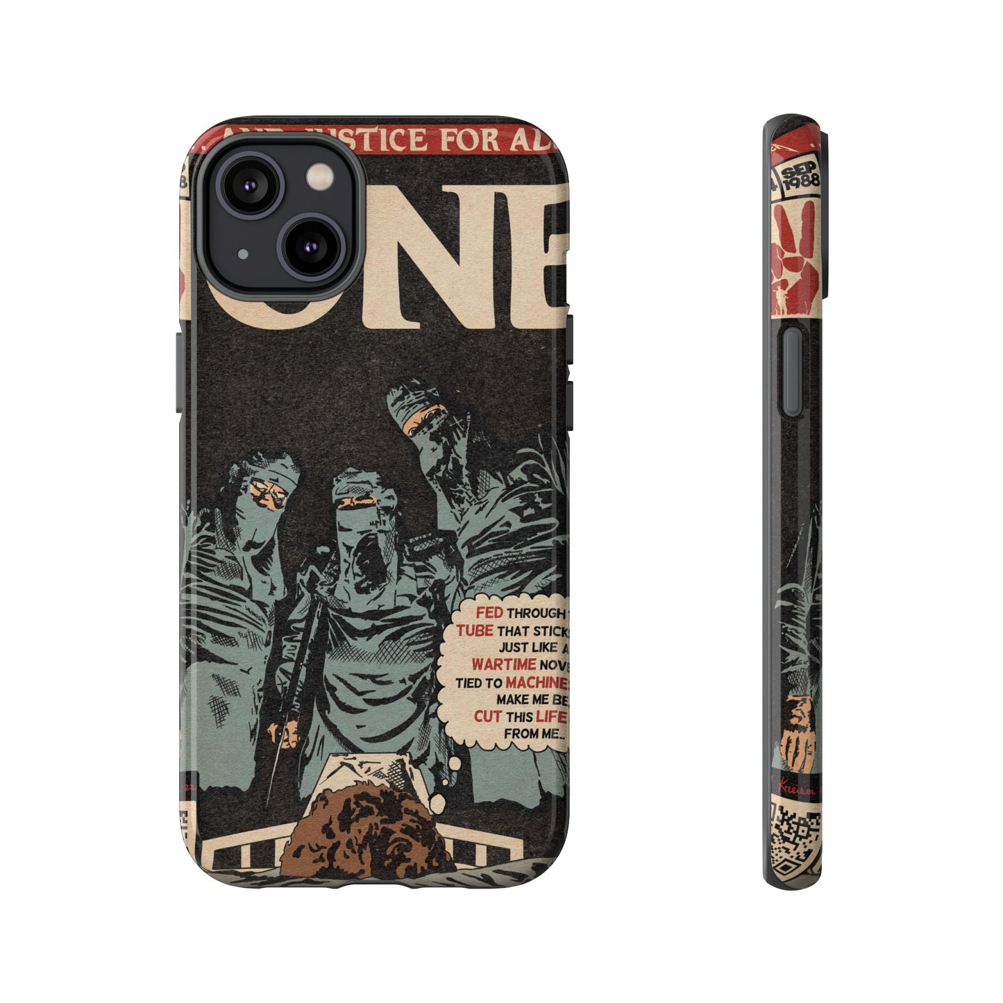 Metallica- One - Johnny Got His Gun Comic Book Art - Tough Phone Cases