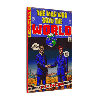 Bowie & Cobain - The Man Who Sold the World - Matte Canvas, Stretched