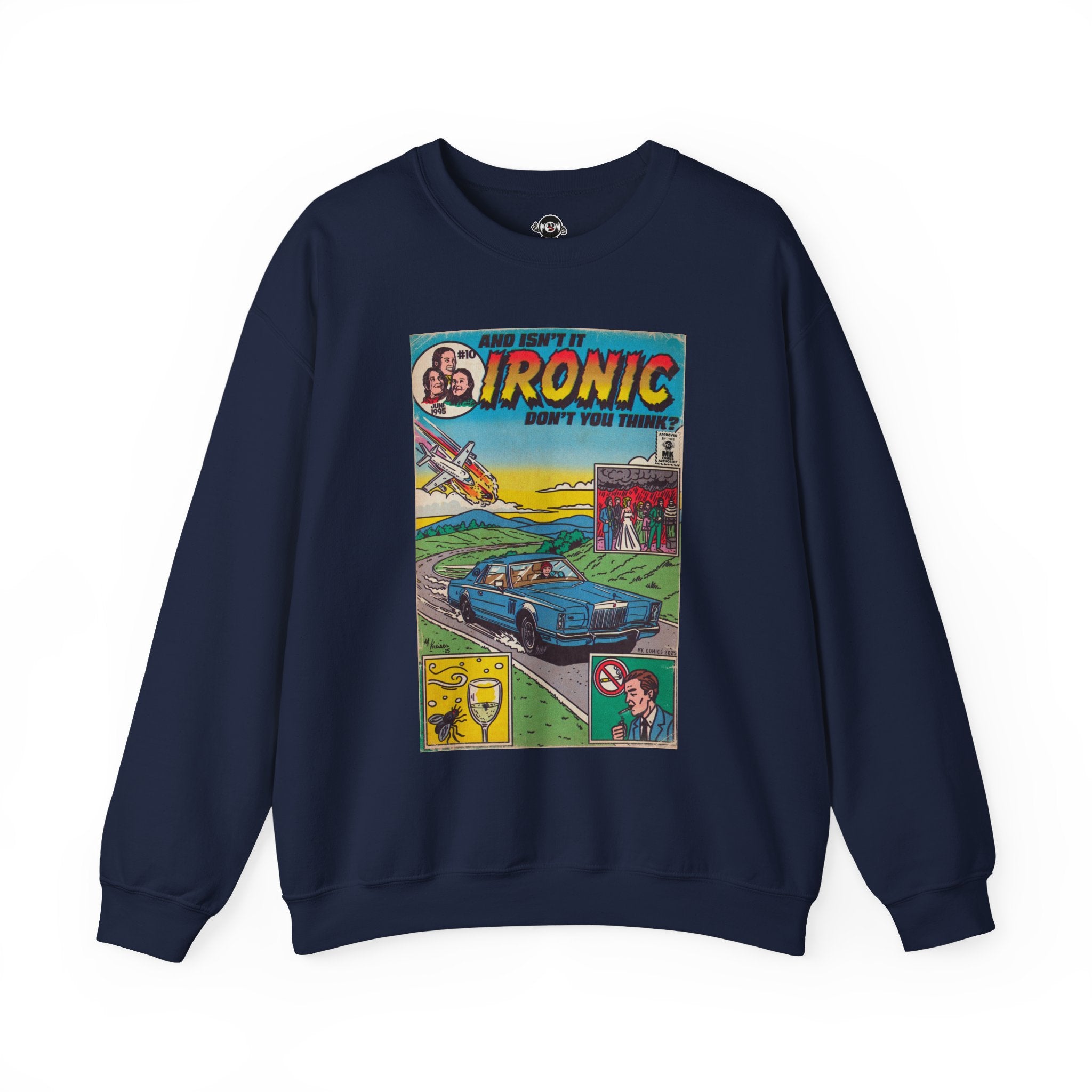 Ironic - Unisex Heavy Blend™ Crewneck Sweatshirt