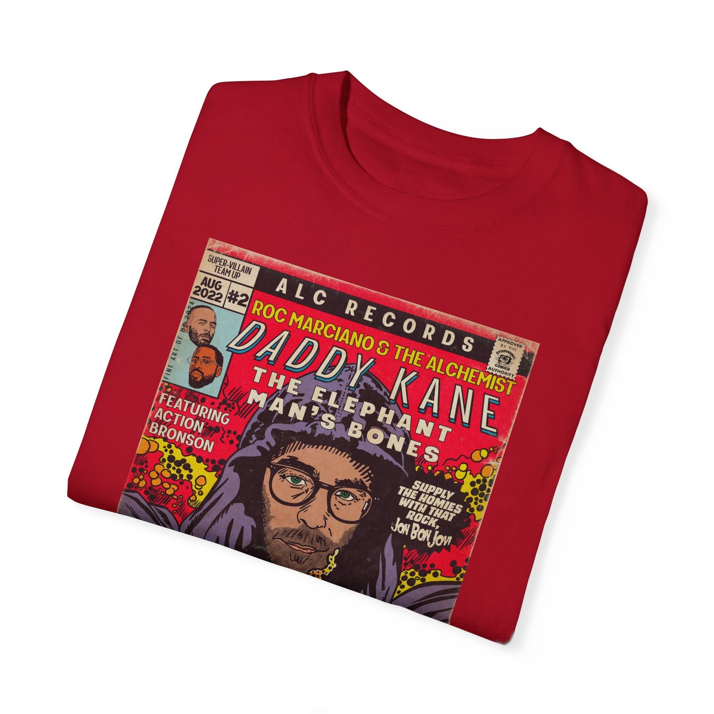 Roc Marciano, Alchemist, Action Bronson - Daddy Kane - Unisex Comfort Colors T-shirt