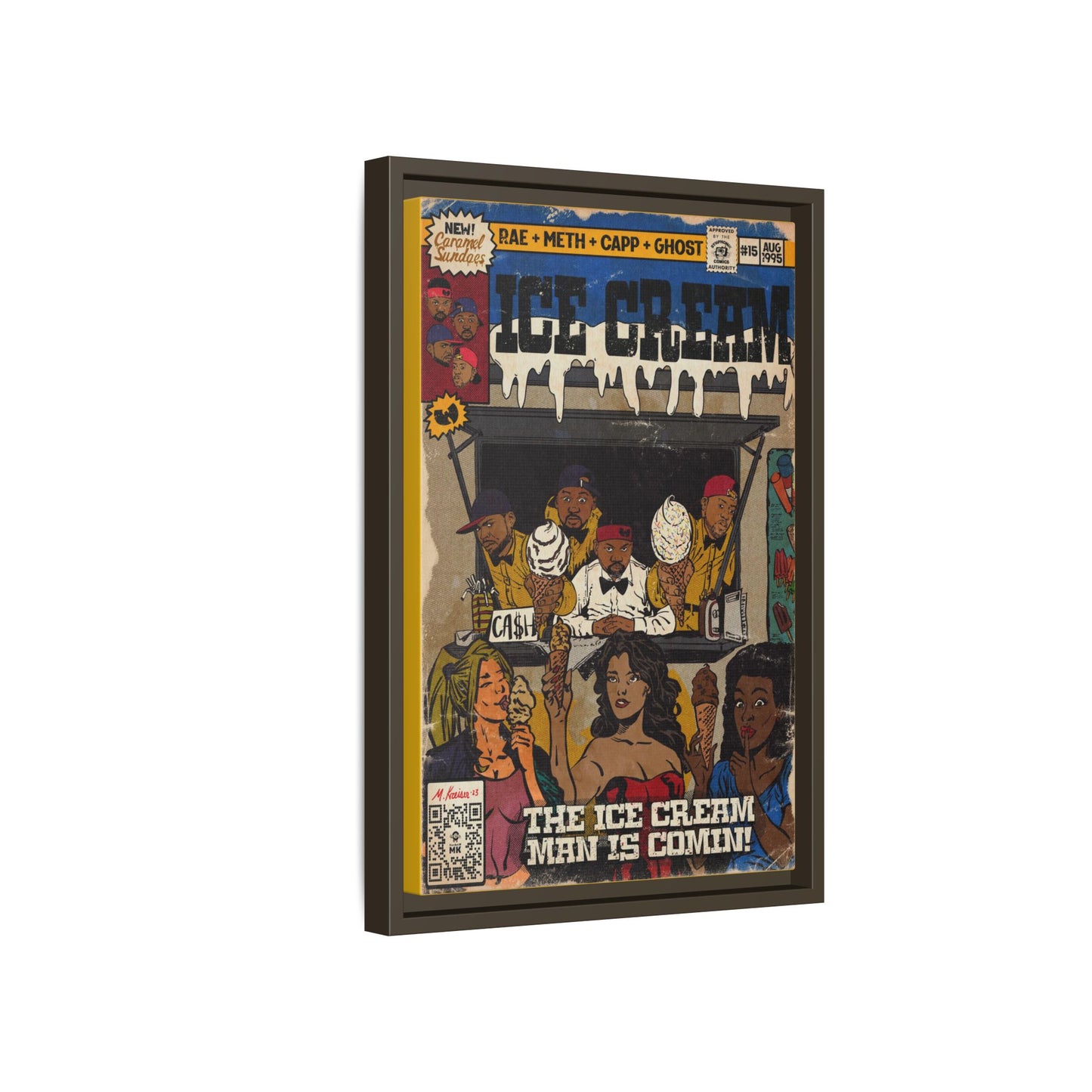 Raekwon- Ice Cream - Gallery Canvas Wraps, Vertical Frame