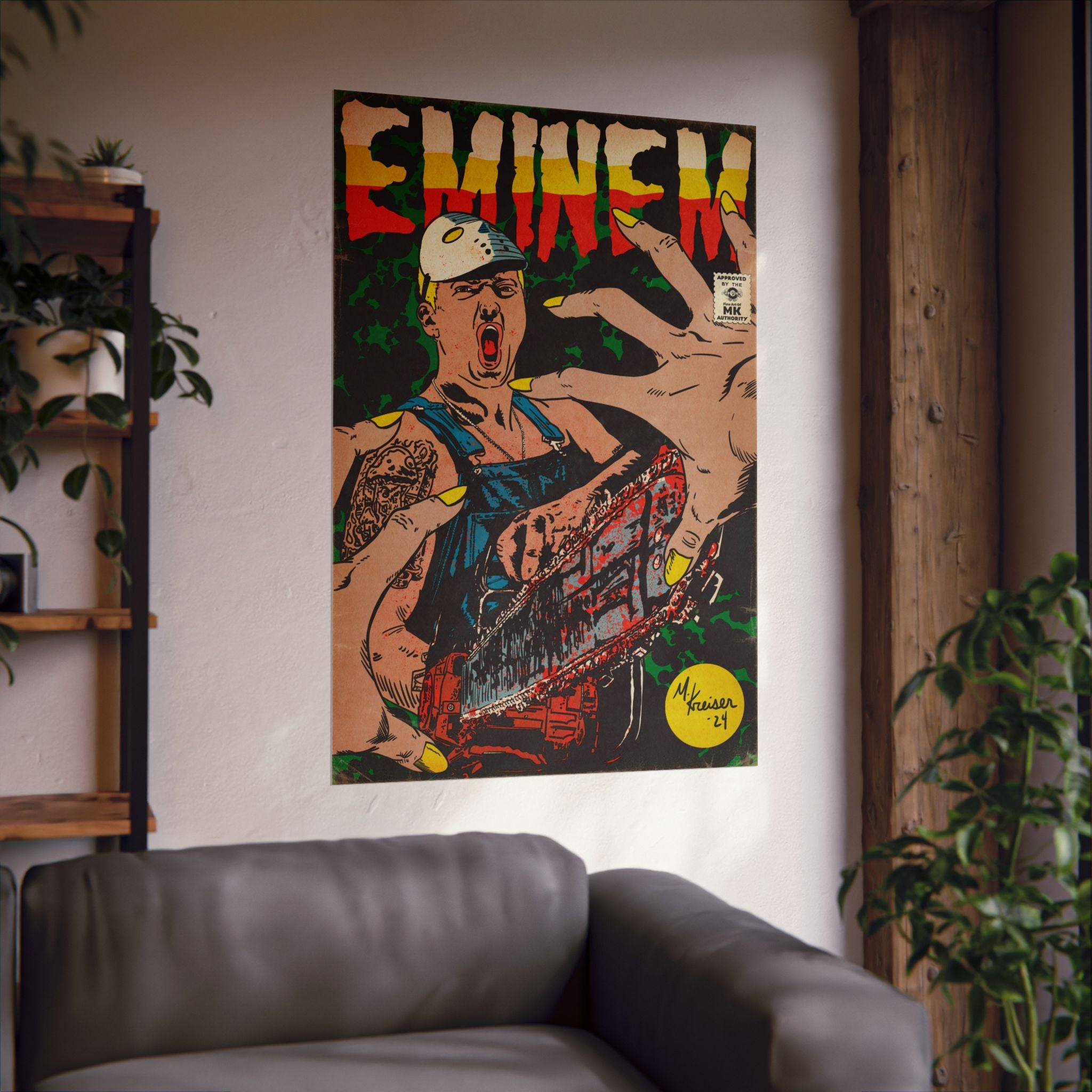 Em - Comic Book Art - Matte Vertical Poster