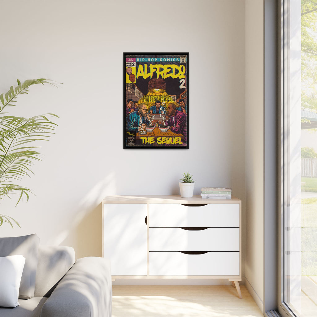 Alfredo 2 - Matte Canvas, Framed (Multi-color)