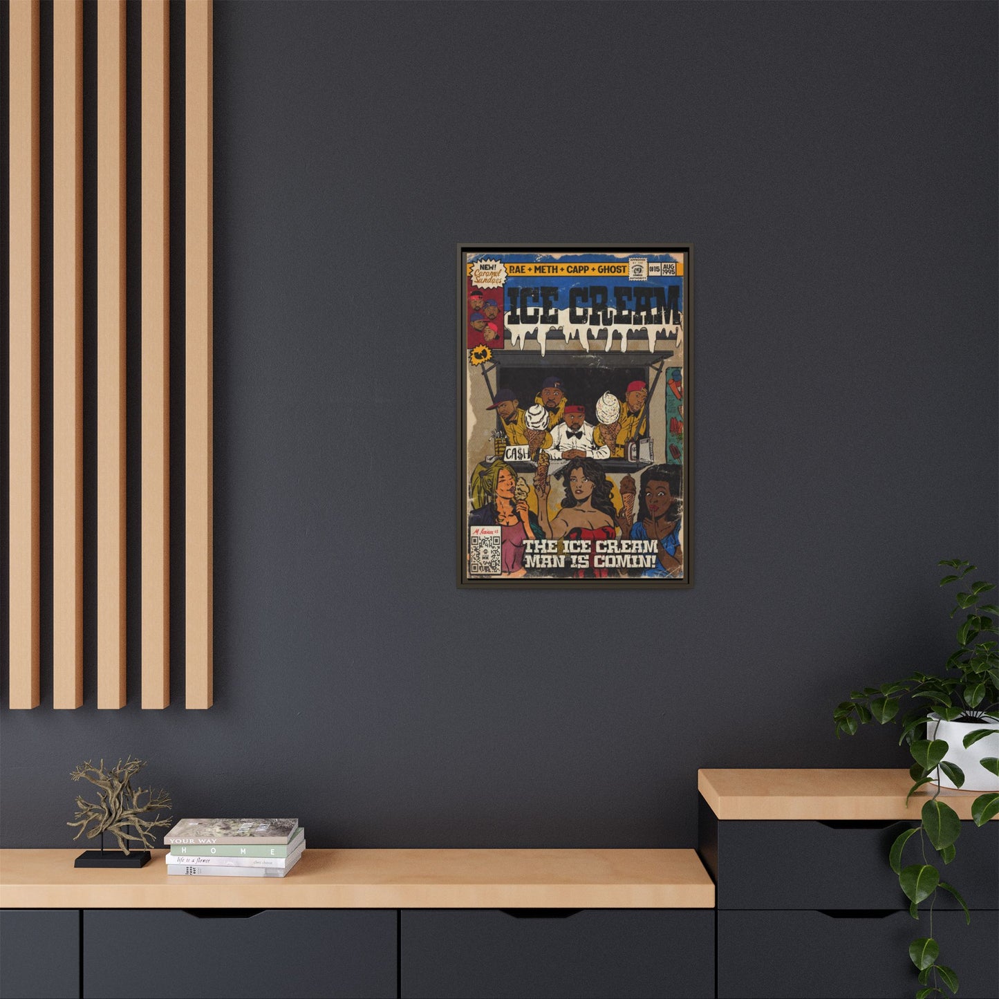 Raekwon- Ice Cream - Gallery Canvas Wraps, Vertical Frame