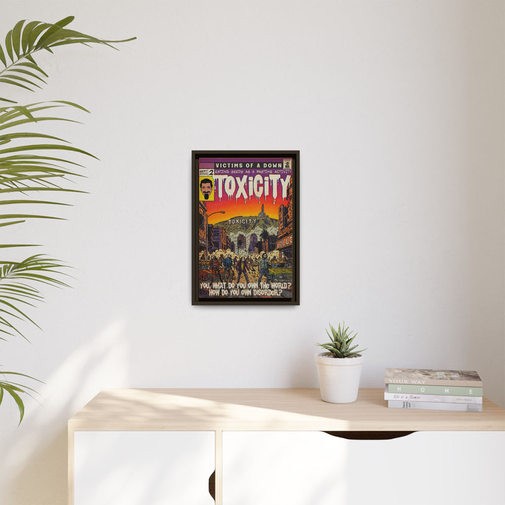 Toxicity - Matte Canvas, Framed (Multi-color)
