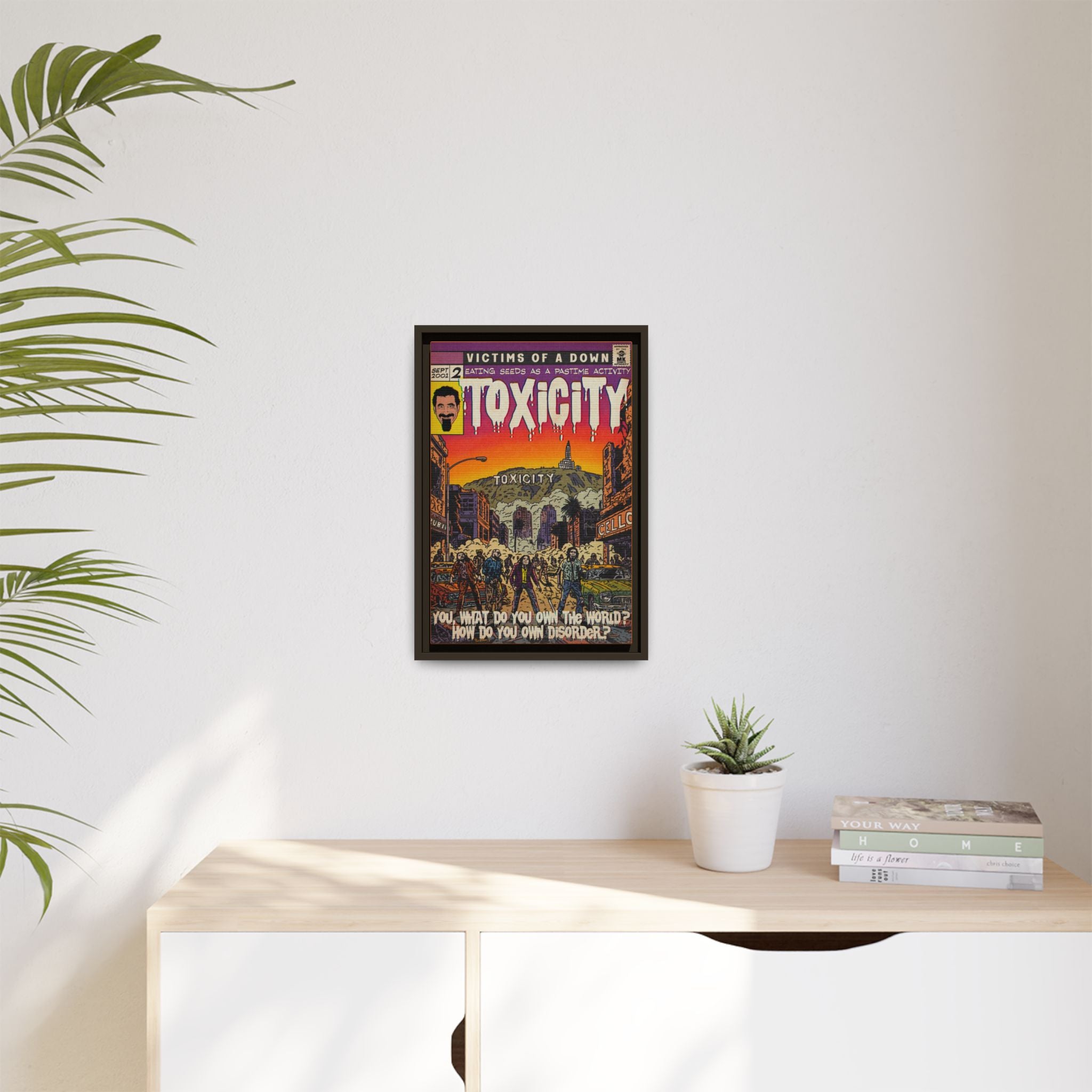 Toxicity - Matte Canvas, Framed (Multi-color)