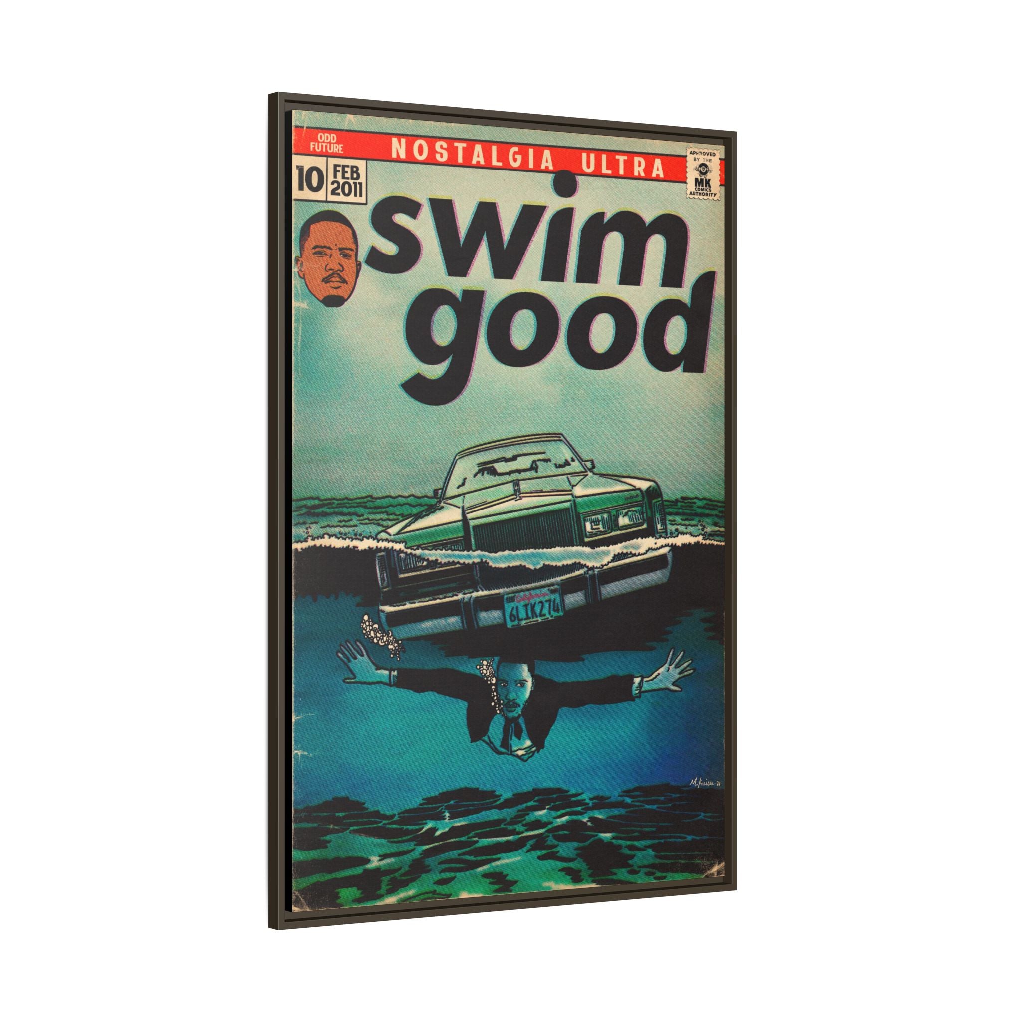 Swim Good - Matte Canvas, Framed (Multi-color)