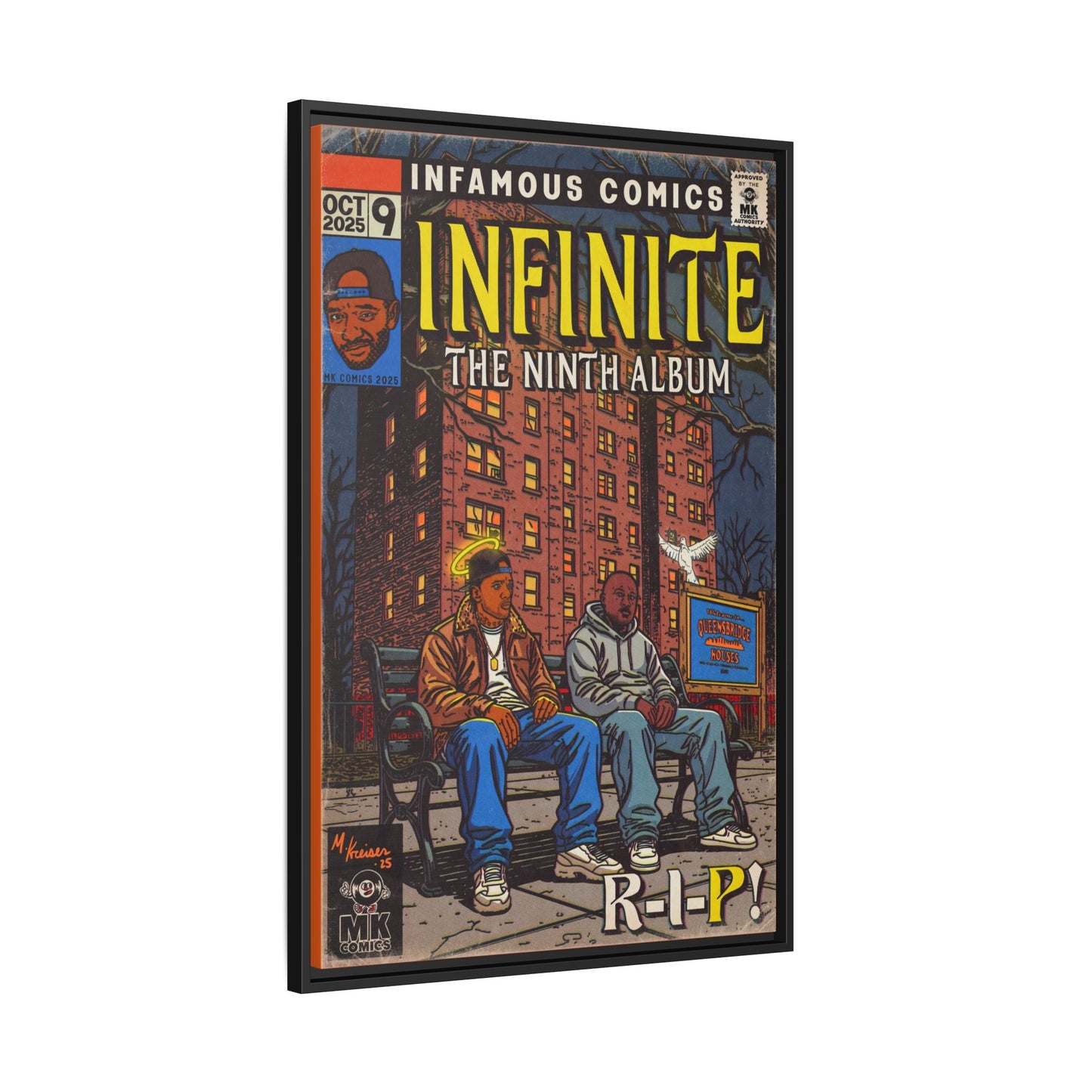 Infinite - Comic Book Art - Matte Canvas, Framed (Multi-color)
