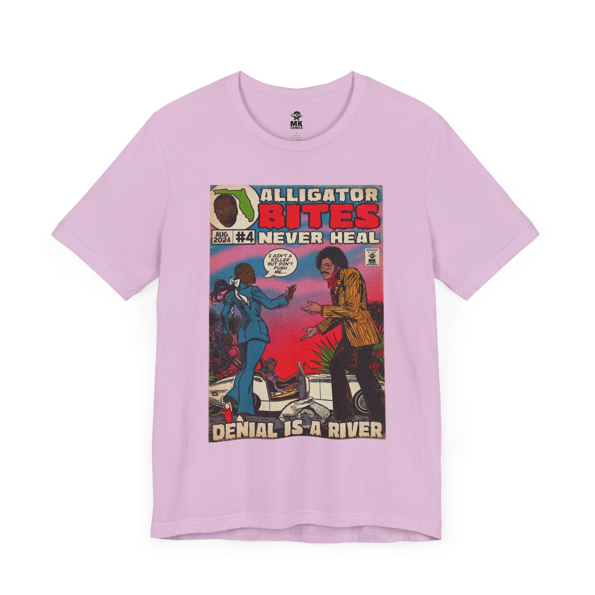 Denial is a River - Alligator Bites - Unisex Jersey Short Sleeve Tee