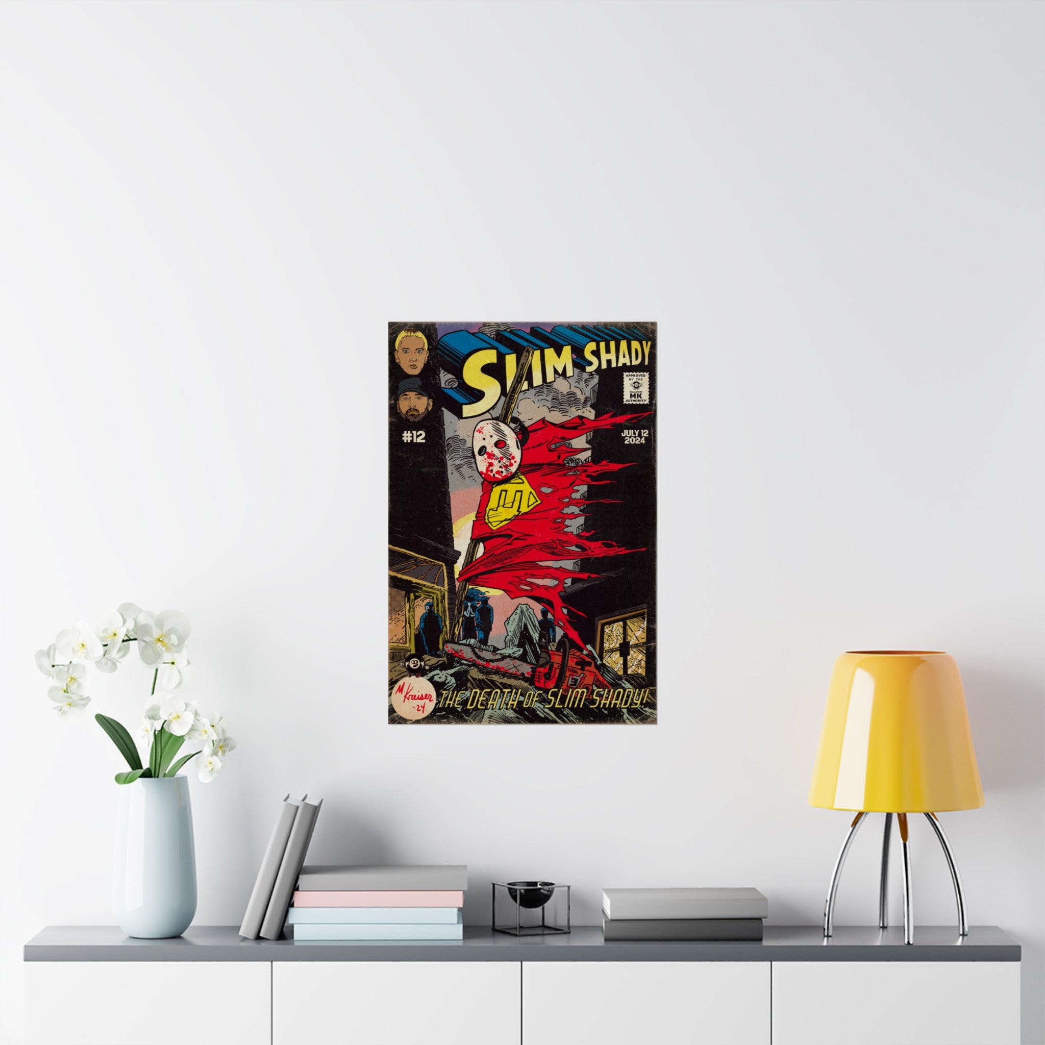 Death of Slim Shady - Matte Vertical Poster