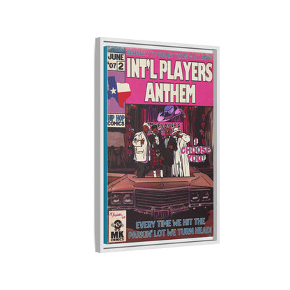 Int’l Players Anthem - Matte Canvas, Framed (Multi-color)