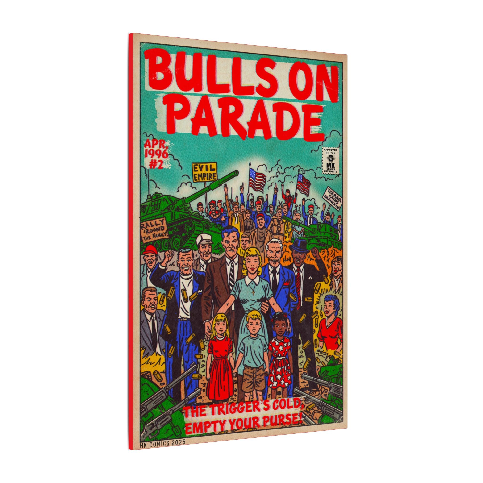 Bulls Parade -Matte Canvas, Stretched, 0.75" (Multi-Size)