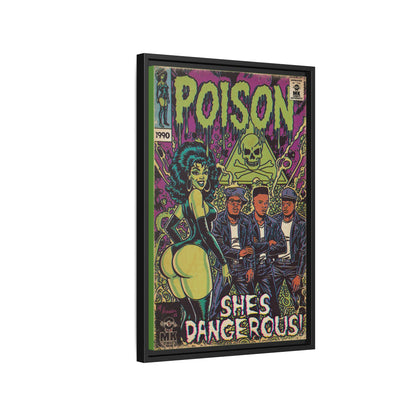 Poison - Matte Canvas, Framed (Multi-color)