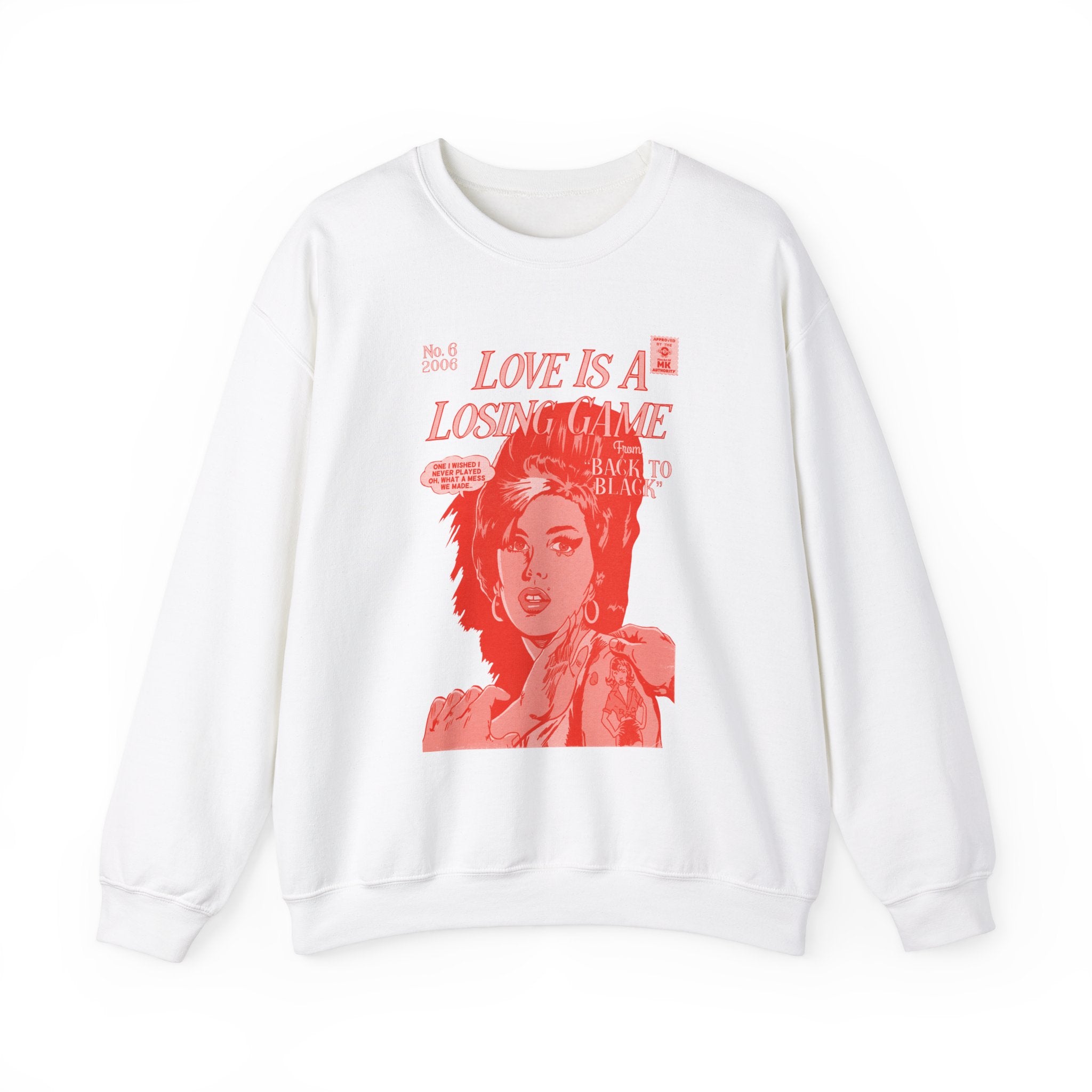 Love is a Losing Game - RED VARIANT - Unisex Heavy Blend™ Crewneck Sweatshirt