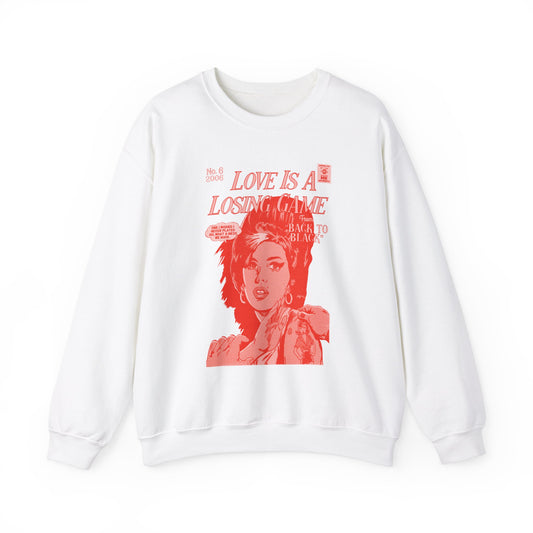 Amy Winehouse - Love is a Losing Game - RED VARIANT - Unisex Heavy Blend™ Crewneck Sweatshirt