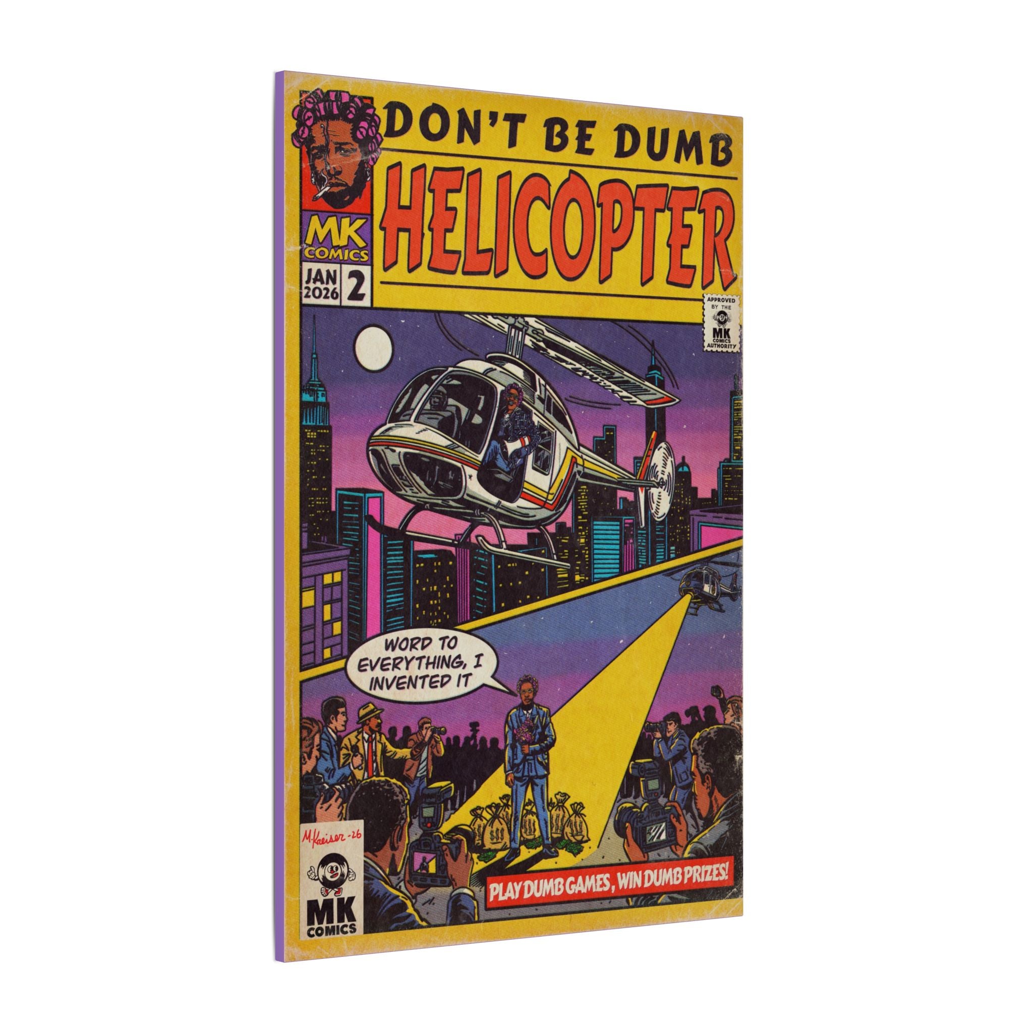 Helicopter - Matte Canvas, Stretched, 0.75" (Multi-Size)