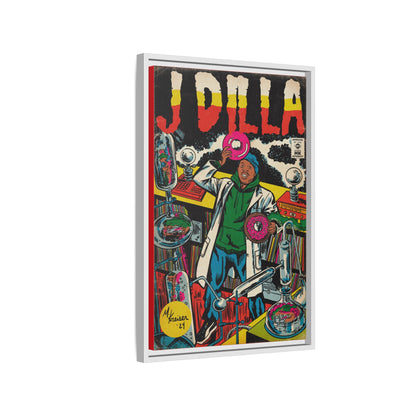 J Dilla - Comic Book Art - Gallery Canvas Wraps, Vertical Frame