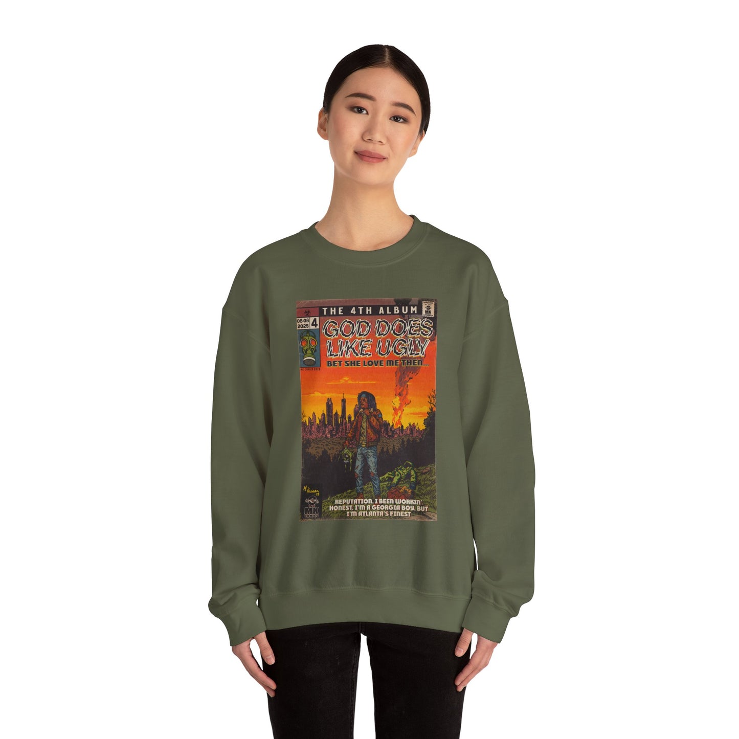 God Does Like Ugly - Unisex Heavy Blend™ Crewneck Sweatshirt