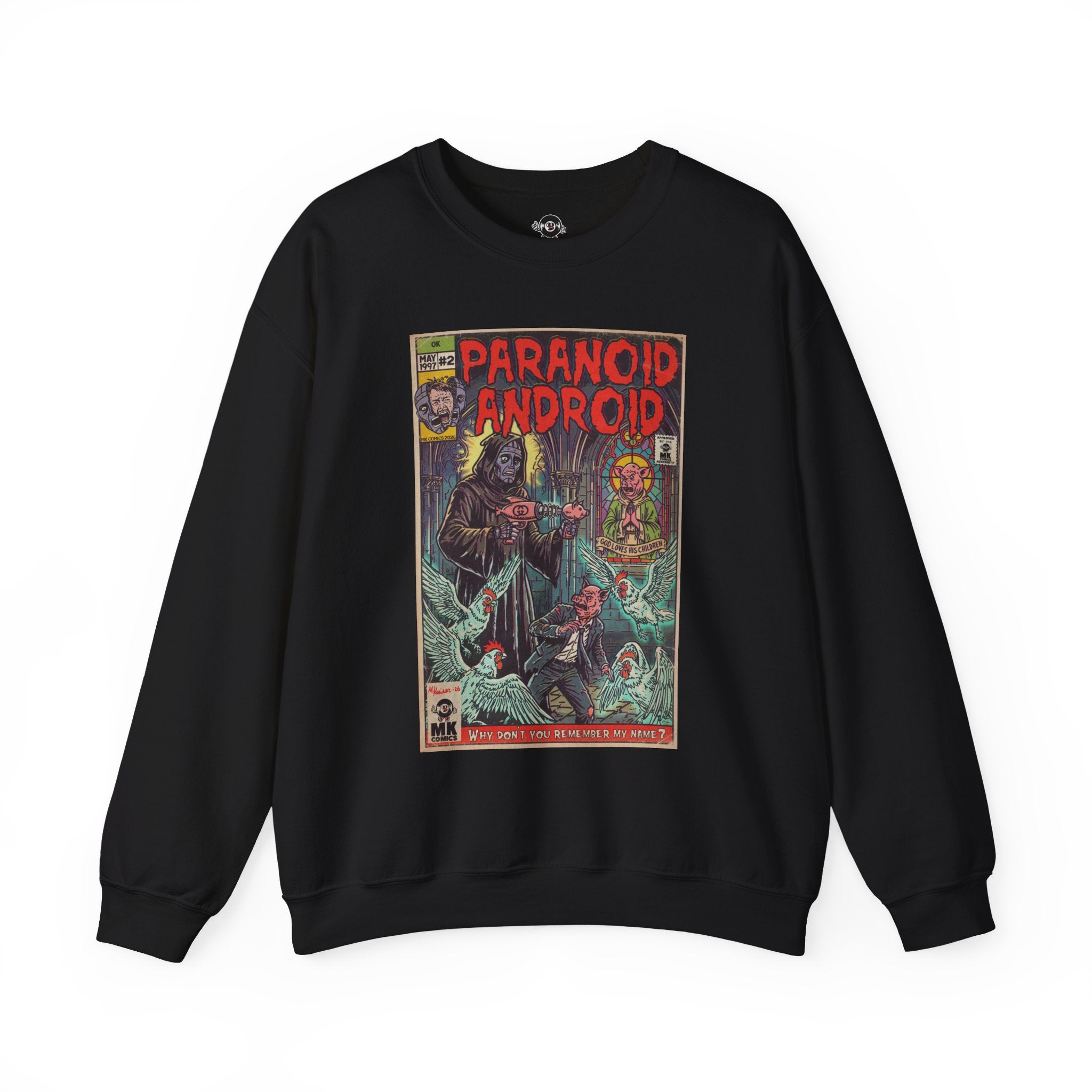 Paranoid Android - Unisex Heavy Blend™ Crewneck Sweatshirt
