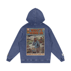 What's Going On - Snow Washed Loose Cotton Hoodie