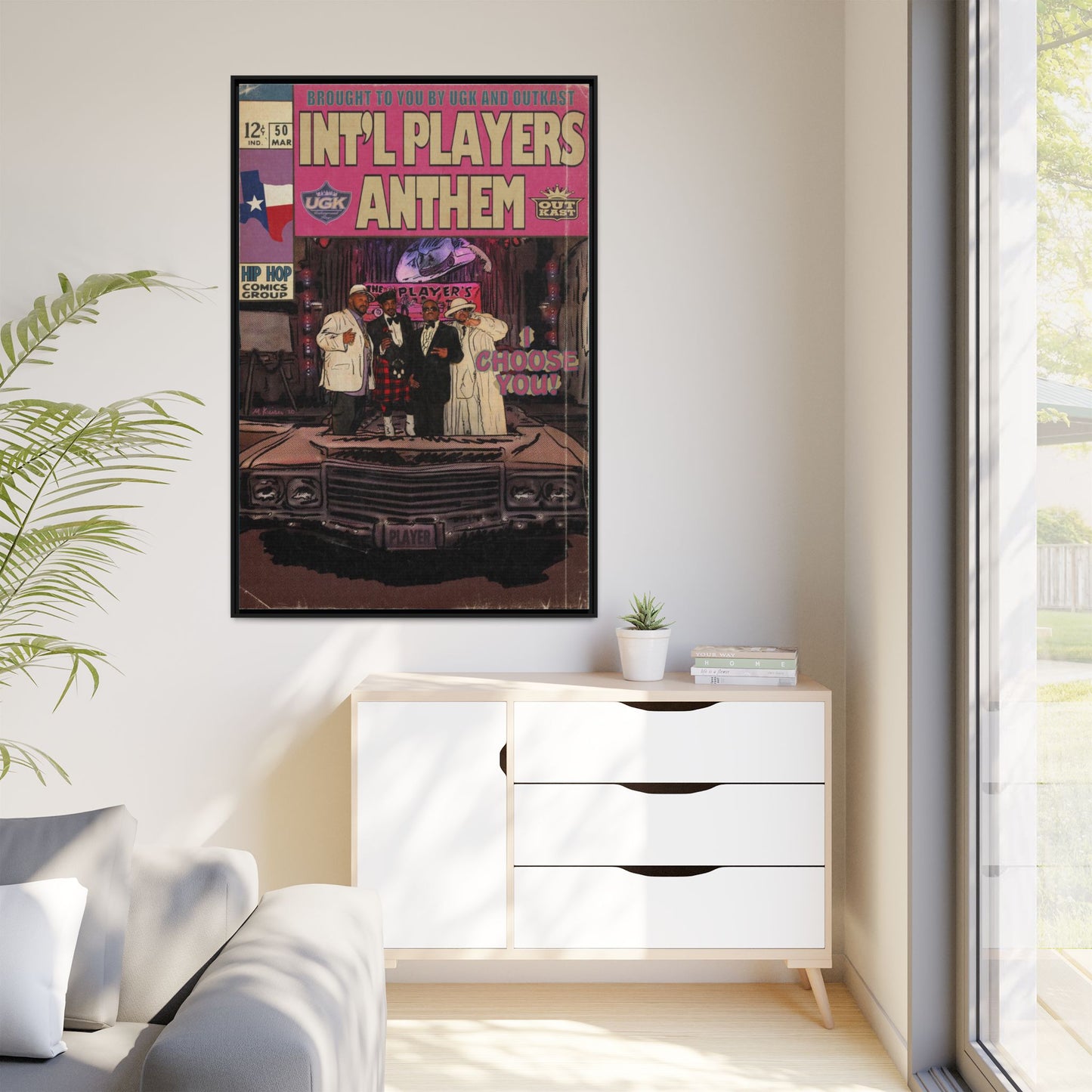 Int’l Players Anthem - Matte Canvas, Framed (Multi-color)