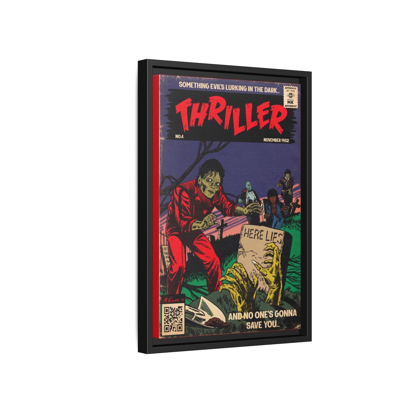 Michael Jackson- Thriller - Gallery Canvas Wraps, Vertical Frame