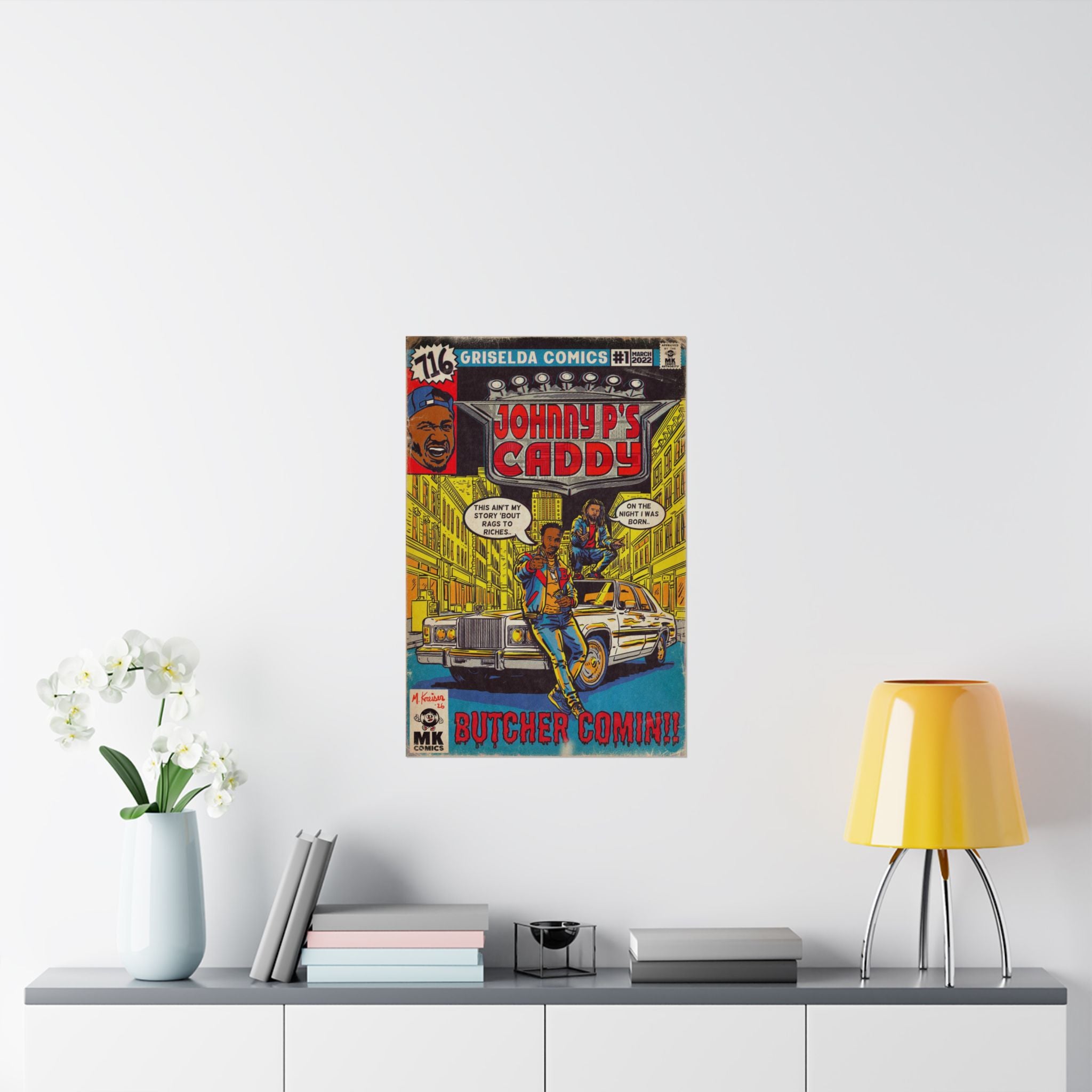 Johnny P's Caddy - Matte Vertical Posters