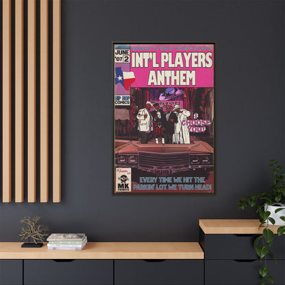 Int’l Players Anthem - Matte Canvas, Framed (Multi-color)